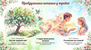 Інфографіка "Пробуджене кохання у травні" Г.Гейне