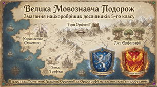 Презентація Велика мовознавча подорож (підсумковий урок І семестр)