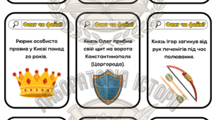 Дидактична гра "Русь-Україна: факт чи фейк?" (Історія України, 7 клас НУШ)