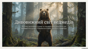 Дивовижний світ ведмедів