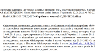 Модифікована програма за Савченко 2 клас(««Українська мова та читання»)