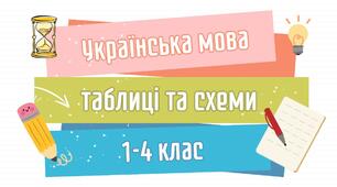 Українська мова в таблицях і схемах Корисні підказки для учнів 1–4 класів (44 сторінки)
