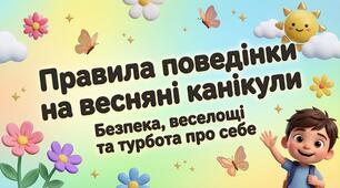 Правила поведінки на весняні канікули у вигляді сучасної презентації
