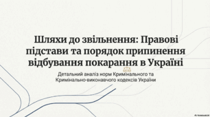 Презентація "Звільнення від покарання"