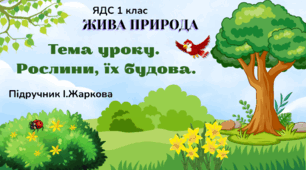 Презентація "Рослини, їх будова." ЯДС 1 клас, підручник І. Жаркової