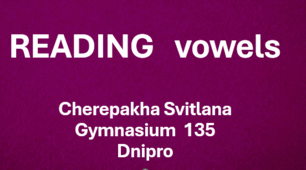 Training  reading vowels