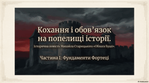 Презентація до твору Михайла Старицького "Облога Буші"