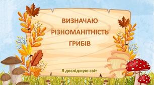 Конспект "Різноманітність грибів"