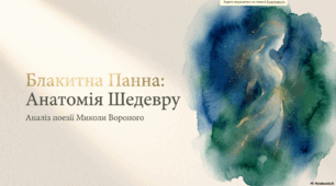 Презентація до  твору М. Вороного "«Блакитна панна"