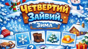 Дидактична гра "Четвертий зайвий (зима)"