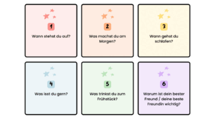 Розмовні картки "Lernen, sprechen, handeln: Deutsch"