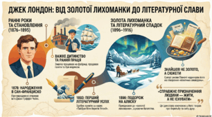 Робочий аркуш "Джек Лондон. Знайомство з письменником. Оповідання «Жага до життя»"