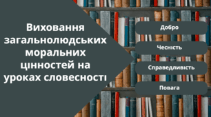 Виховання загальнолюдських моральних цінностей на уроках словесності
