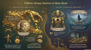 Інфографіка "Гобсек: влада золота та ціна душі"