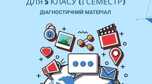 5 клас НУШ. Діагностувальна робота №3 до теми «Комп’ютерні презентації» за всіма групами результатів