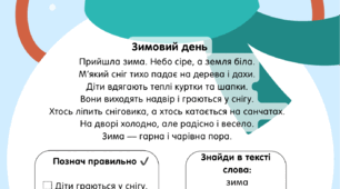 Завдання до зимового тексту