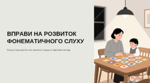 Консультація для батьків "Вправи на розвиток фонематичного слуху"