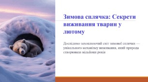 Зимова сплячка: Секрети виживання тварин у лютому