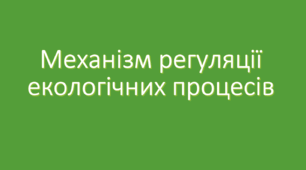 Презентація на тему «Механізм регуляції екологічних процесів»