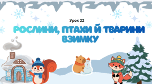 Рослини, птахи й тварини взимку