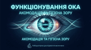 Презентація «Особливості функціонування ока людини. Гігієна зору. Лабораторні дослідження: визначення акомодації ока»