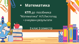 Календарно-тематичне планування з математики до посібника Н.П.Листопад 2 клас 2 семестр з очікуваними результатами