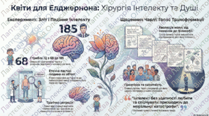 Деніел Кіз. Стислі відомості про автора. Можливості медицини майбутнього у «Квітах для Елджернона». Особливості оповіді.