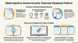 Основні правила роботи з колонтитулами