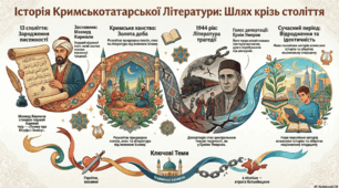Давня література  киримли (огляд). Переказ «Фонтан сліз у Бахчисарайському палаці». Зворушлива розповідь про історію кохання.