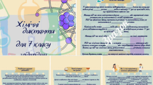Хімічні диктанти для 7 класу з відповідями для вчителя 👩‍🏫🧪🌡️