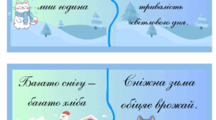 ❄️ Зимові картки-пазли з приказками та прислів’ями 🧩
