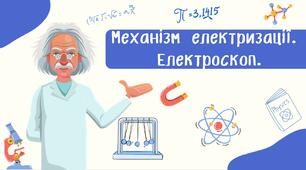 Механізм електризації.  Електроскоп.