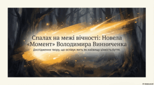 Презентація до твору В. Винниченка "Момент"
