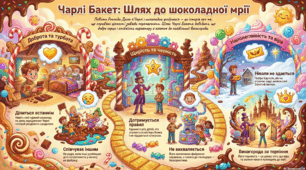 Роальд Дал. «Чарлі і шоколадна фабрика». Шлях хлопчика Чарлі до своєї мети.