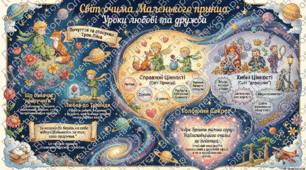 «Маленький принц». Почуття і стосунки людей у сприйнятті Маленького принца. Моральний вибір і відповідальність за нього.
