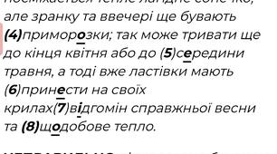 Наголос. Тренувальний тест.