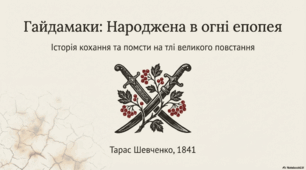 Презентація до поеми Т. Шевченка "Гайдамаки"