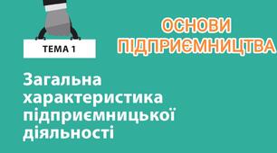Загальна характеристика підприємницької діяльності 