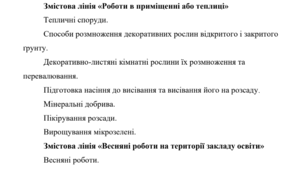 Календарно-тематичне планування з предмету «Технології (квітникарство)» ІІ семестр 7 класу для дітей із порушеннями інтелектуального розвитку