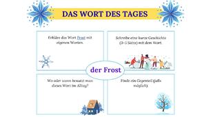 Das Wort des Tages: der Frost