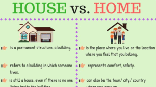 Home or House. Idioms.