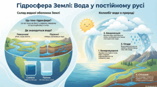 Що таке гідросфера Землі. Кругообіг води в природі