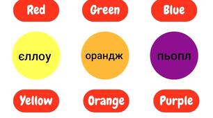 Кольори англійською з українською вимовою