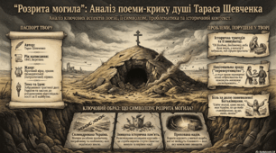 Тарас Шевченко. Поезія "Розрита могила"