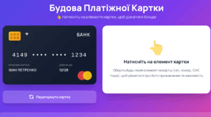 Будова Платіжної Картки - інтерактивна схема