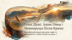 Ашик Омер. Коротко про життя і творчість поета. Вірш «Скажи-но, душе…» (переспів О. Гончаренка) – філософський роздум про долю кримськотатарського народу. Східний колорит художнього стилю твору