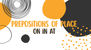 Prepositions of place on, in, at