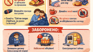 ПАМ’ЯТКА ДЛЯ БАТЬКІВ Безпека дитини під час відключення світла та опалення