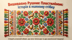 Майстер-клас «Український рушник у техніці пластилінографії: поєднуємо традиції та сучасну творчість»