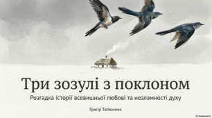 Презентація до твору Г. Тютюнника "3 зозулі з поклоном"